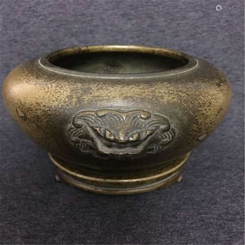 A copper censer