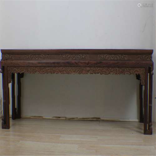 A  very precious Late  Qing Dynasty rose wood zithern table