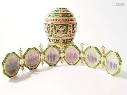 Russian Faberge Enamel Egg Military Photographs