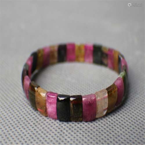 A colorful Tourmaline bracelets