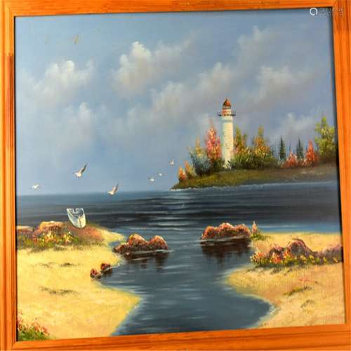 An Oil painting with signature