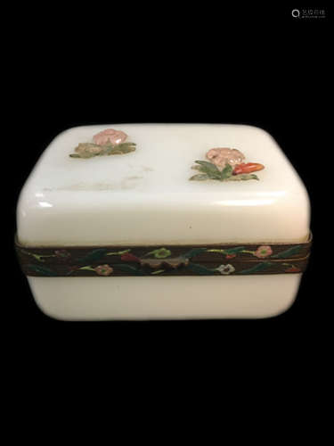 Enamel and stone Box