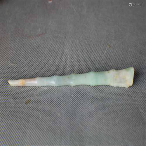 A very fine natural Jadeite Hairpin