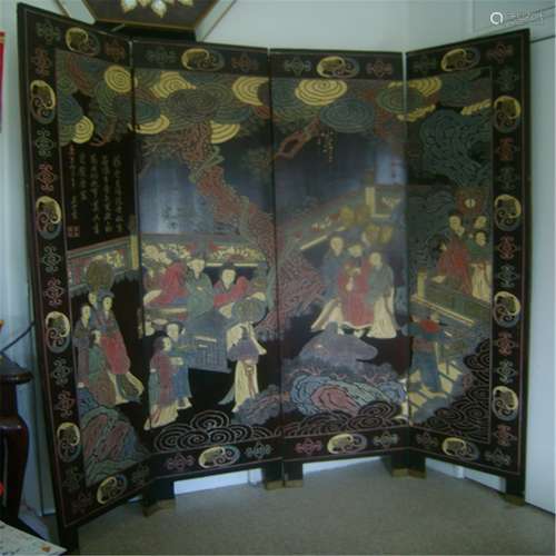 A KangXi Period KuanCai Screen