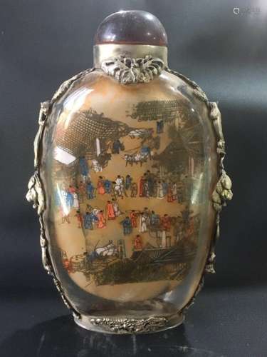 Chinese Inside Painted Glass Snuff Bottle