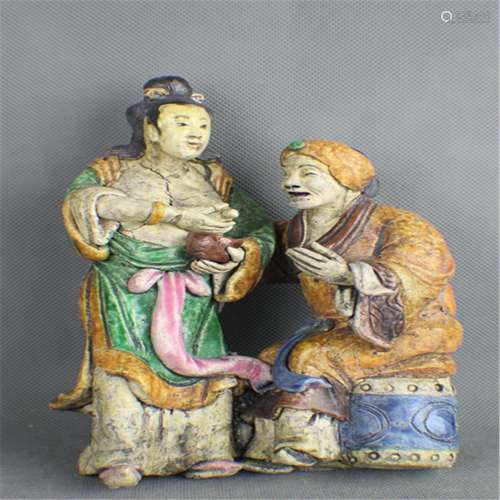 A Shi Wan sculpture Qing dynasty