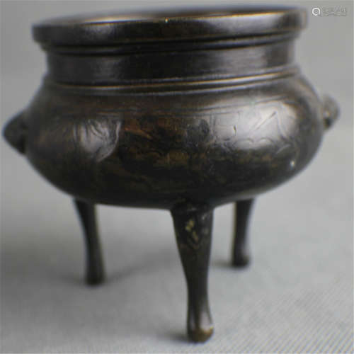 COPPER HIGHT FOOT CENSER