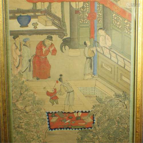 A Qing Dynasty painting