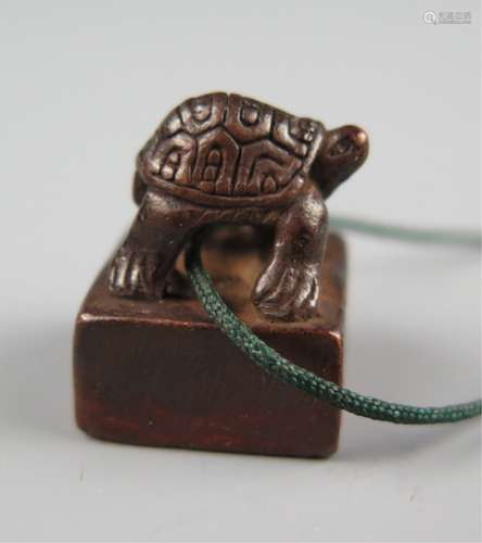 A bronze seal