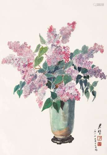 方君璧(1898-1986)  紫藤花