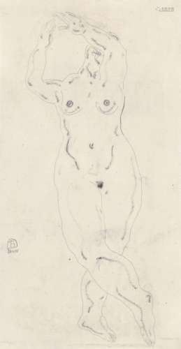 常玉(1901-1966)  翘脚裸女