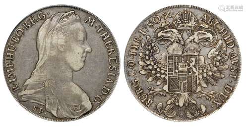   1780年奥匈帝国玛丽亚·特蕾西亚泰勒银币