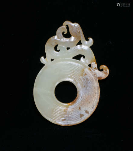 CHINESE JADE CHILONG PENDANT