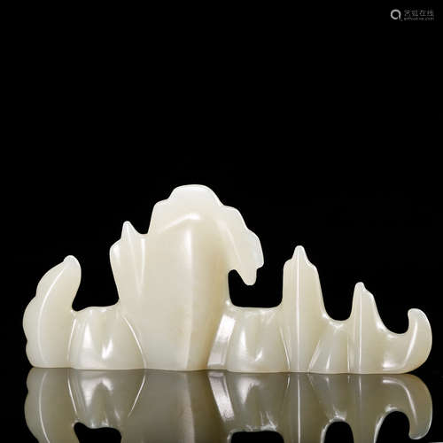 CHINESE WHITE JADE BRUSH REST