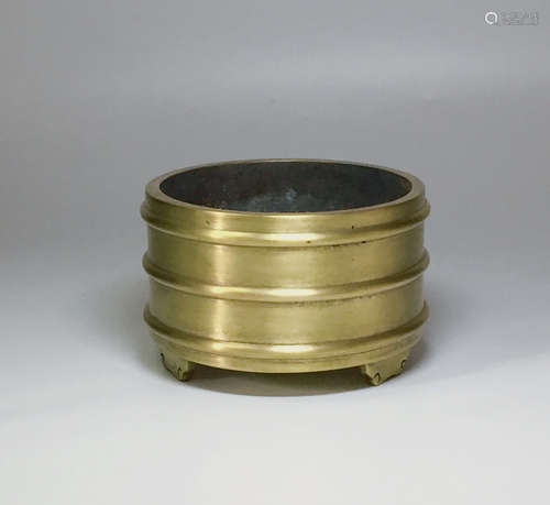 CHINESE BRONZE CENSER WITH MARK