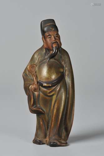 CHINESE SHIWAN GLAZED FIGURINE