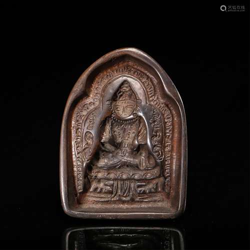 SINO-TIBETAN BRONZE TSHA TSHA SEAL