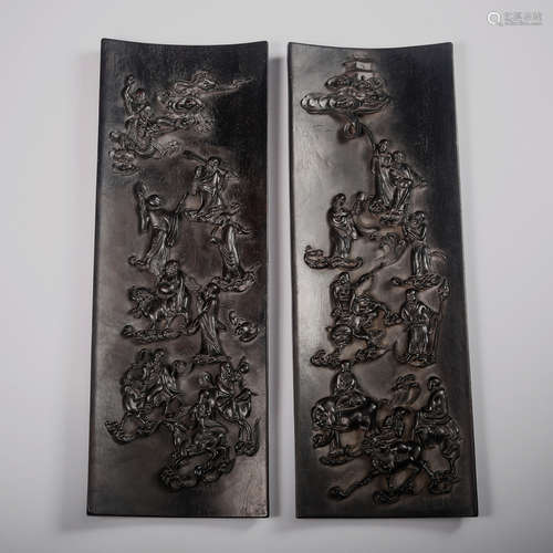 CHINESE ZITAN WOOD PANELS