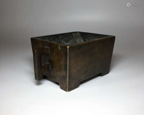 CHINESE BRONZE CENSER WITH MARK