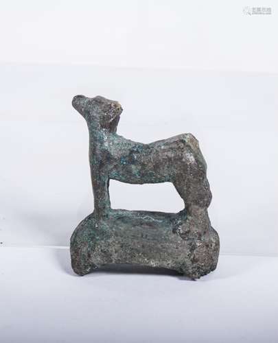 ANCIENT ROMAN BRONZE ANIMAL WITH SCRIPT