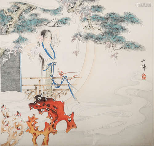 CHINESE PAINTING OF LADY