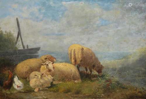 De Beul H., cattle in a landscape, oil on panel, dated 18.., 42 x 61 cm