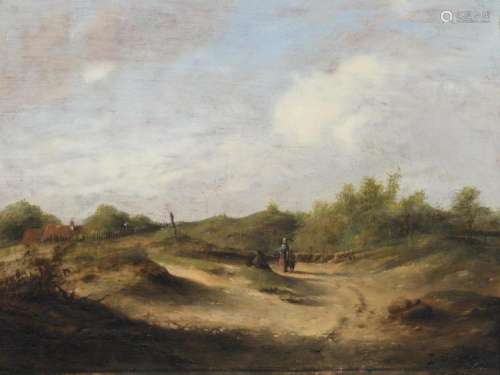 Veders B. (?), a rural landscape, oil on panel, 32 x 42,5 cm