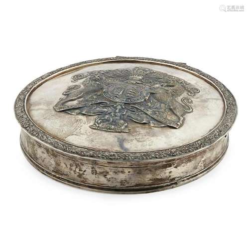 A Victorian seal box Width: 18.5cm, weight: 18.85oz