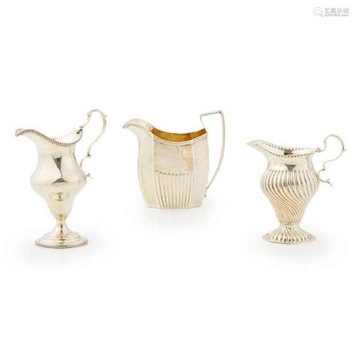 A George III milk jug Combined weight: 12.74oz