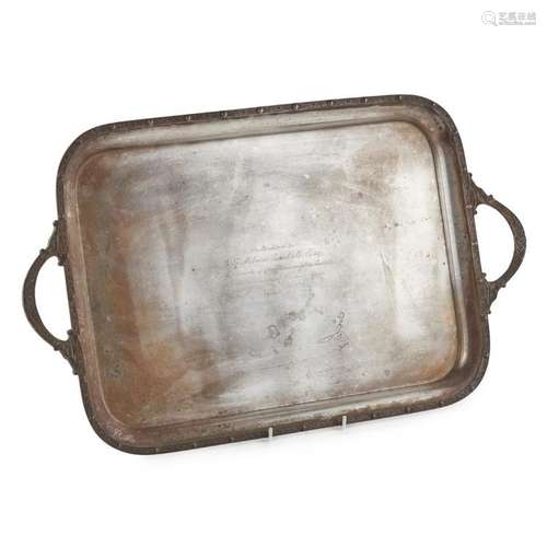 A George V two-handled tray Width across handles: 52cm, weight: 57oz