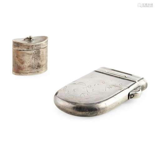 A Victorian Vesta / cigarillo case Vesta length: 92mm