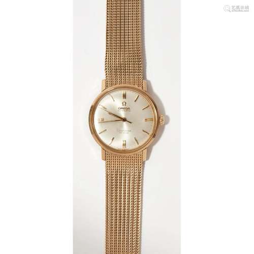 A gentleman's 9ct gold wrist watch, Omega Case diameter: 35mm dial diameter: 30mm