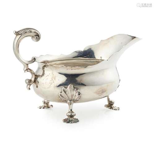 An early Victorian sauceboat Height: 13.5cm, weight: 15oz