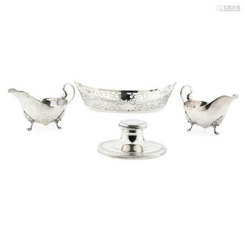 A collection of silver and plate Weighable silver: 24oz