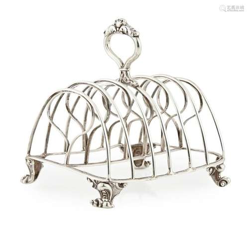 A George IV seven bar toast rack Width: 11.5cm, weight: 9.9oz