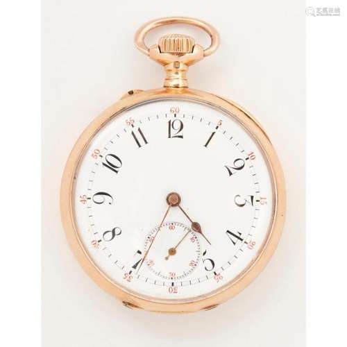 A gentleman's 18ct gold cased pocket watch, Stewart of Glasgow Case diameter: 50mm, dial diameter: 42mm