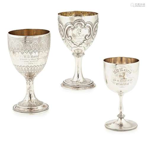 A George III stemmed goblet Height: 15.5cm, weight: 13oz