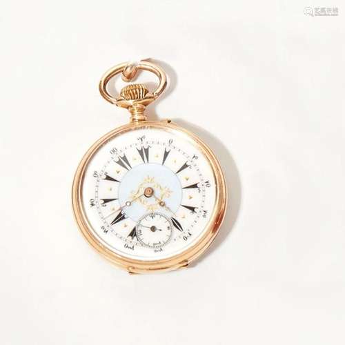 A Turkish market pocket watch Case diameter: 45mm, dial diameter: 39mm