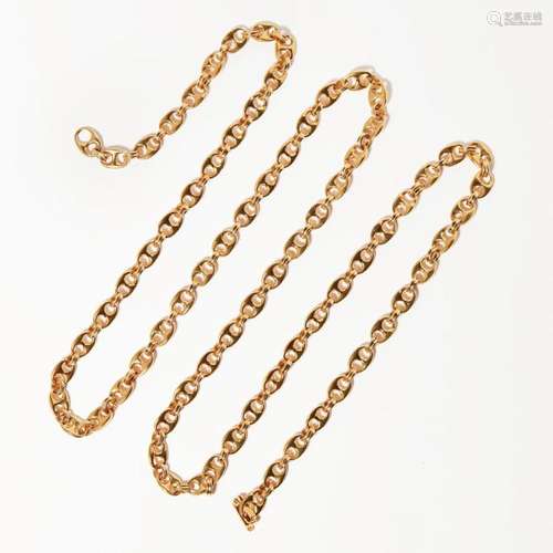 An anchor-link neck chain Length: 78cm, 52g