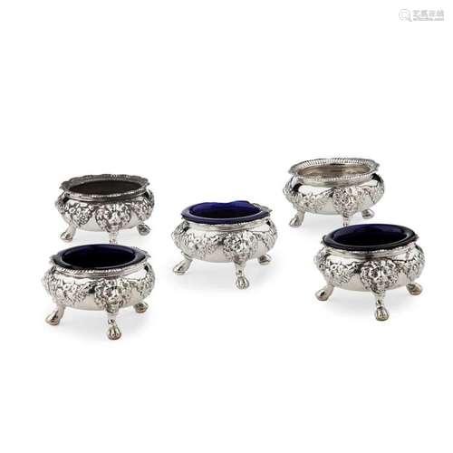 A set of four George II salts Weight (all in): 35oz