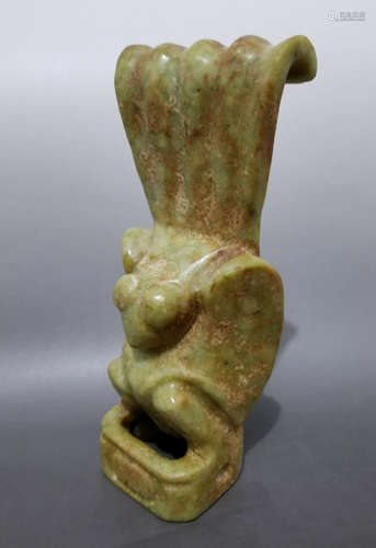 ancient jade eagle sculpture