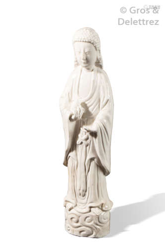Chine, XVII XVIIIe siècle Statuette en blanc de C...