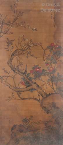 Chine, début XXe siècle. Peinture à l'encre et co...