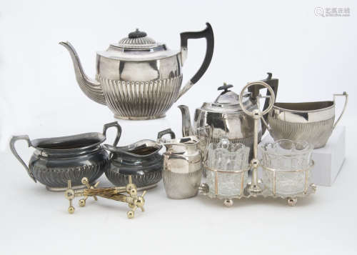 A collection of 19th Century and later silver plated items