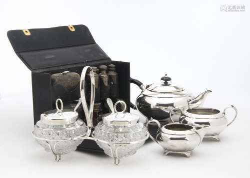 A good 1950s silver dressing table set from Tiffany & Co