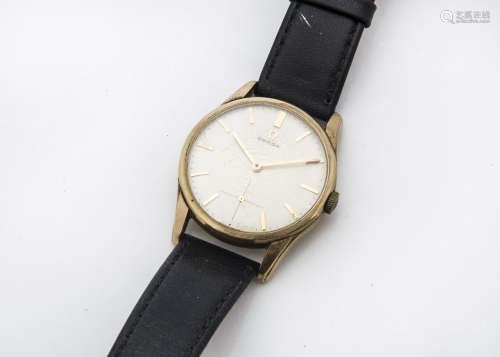 A 1950s 9ct gold Omega gentleman's wristwatch