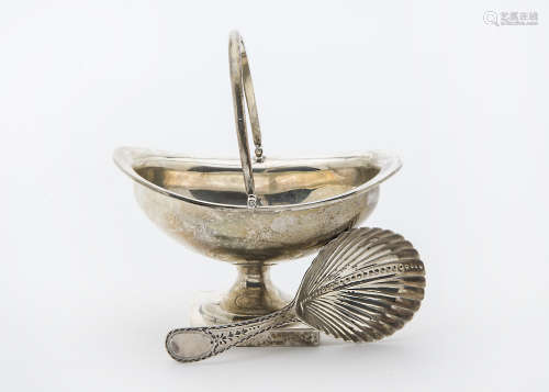 A Georgian silver tea caddy spoon by WB