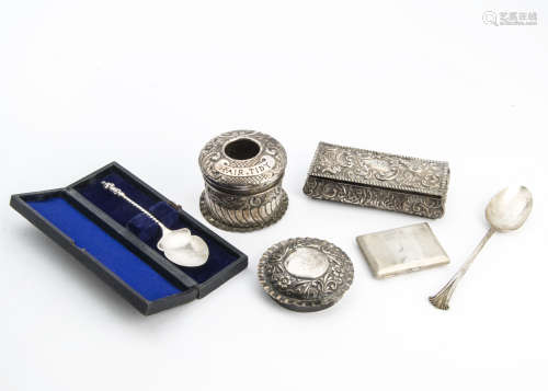 A collection of Victorian and later silver and silver plated items