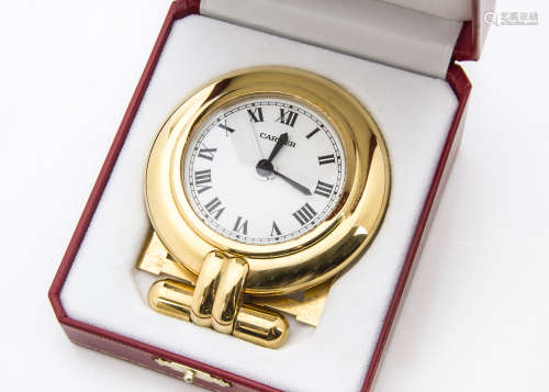 A Must De Cartier Colisee travel alarm clock