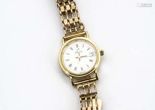A 1980s Omega 9ct gold lady's wristwatch